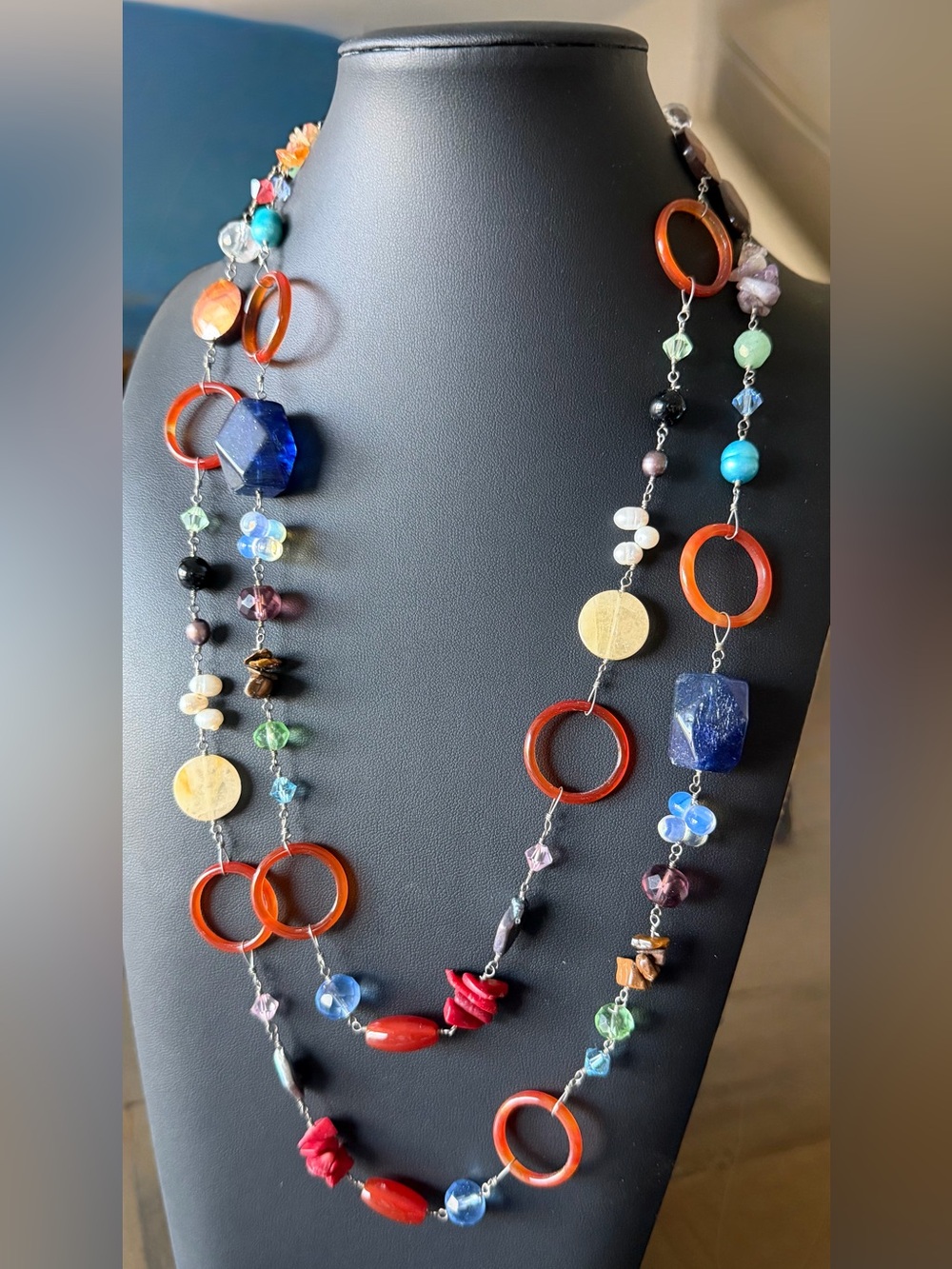 Vintage Czech glass necklace
